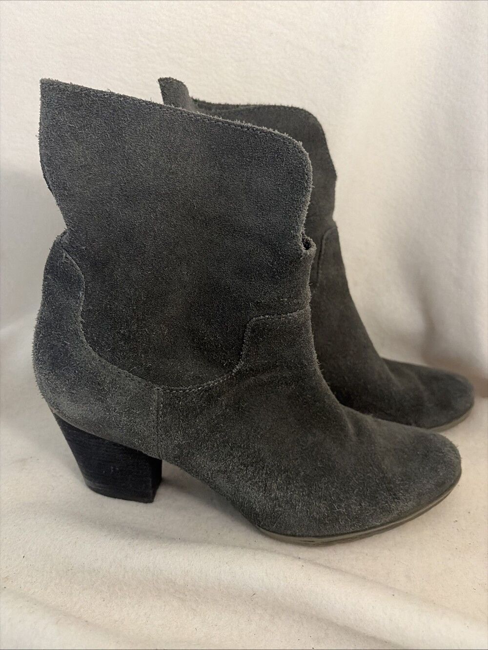 Blondo Fay Waterproof Suede Block Boots Heel Western Cowgirl Festival 10m Black